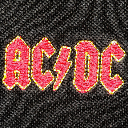 AC/DC Unisex Polo Shirt: Classic Logo Polo Shirt