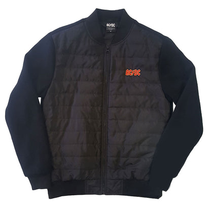 AC/DC Unisex Quilted Jacket: Logo Doorgestikte jas