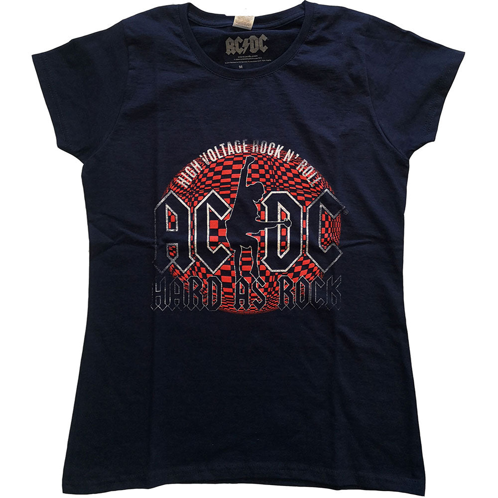 AC/DC Ladies T-Shirt: Hard As Rock T-Shirt