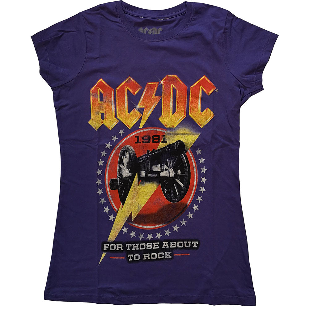 AC/DC Ladies T-Shirt: For Those About To Rock '81 T-Shirt