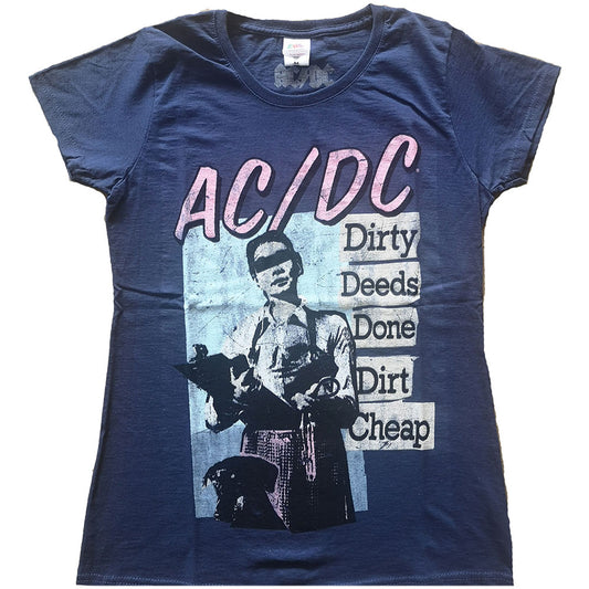 AC/DC Ladies T-Shirt: Vintage DDDDC T-Shirt