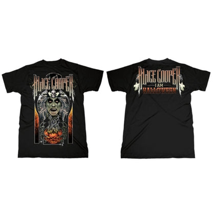 Alice Cooper Unisex T-Shirt: I am Halloween (Back Print) T-Shirt
