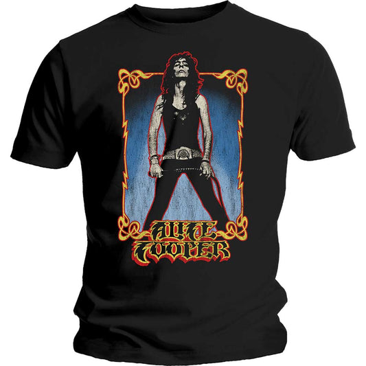Alice Cooper Unisex T-Shirt: Vintage Whip Washed T-Shirt