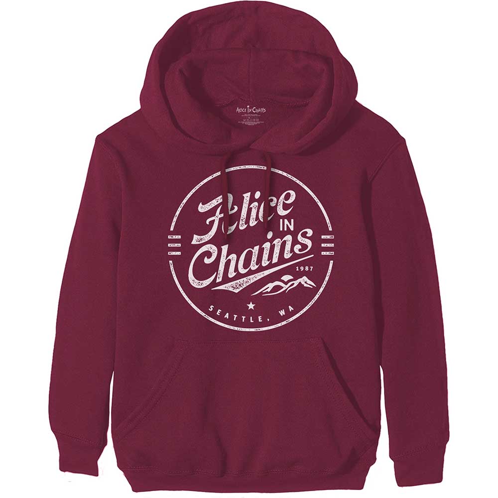 Alice In Chains Unisex Pullover Hoodie: Circle Emblem Trui met capuchon