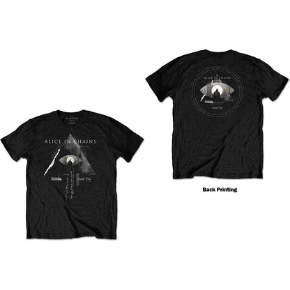 Alice In Chains Unisex T-Shirt: Fog Mountain (Back Print) T-Shirt