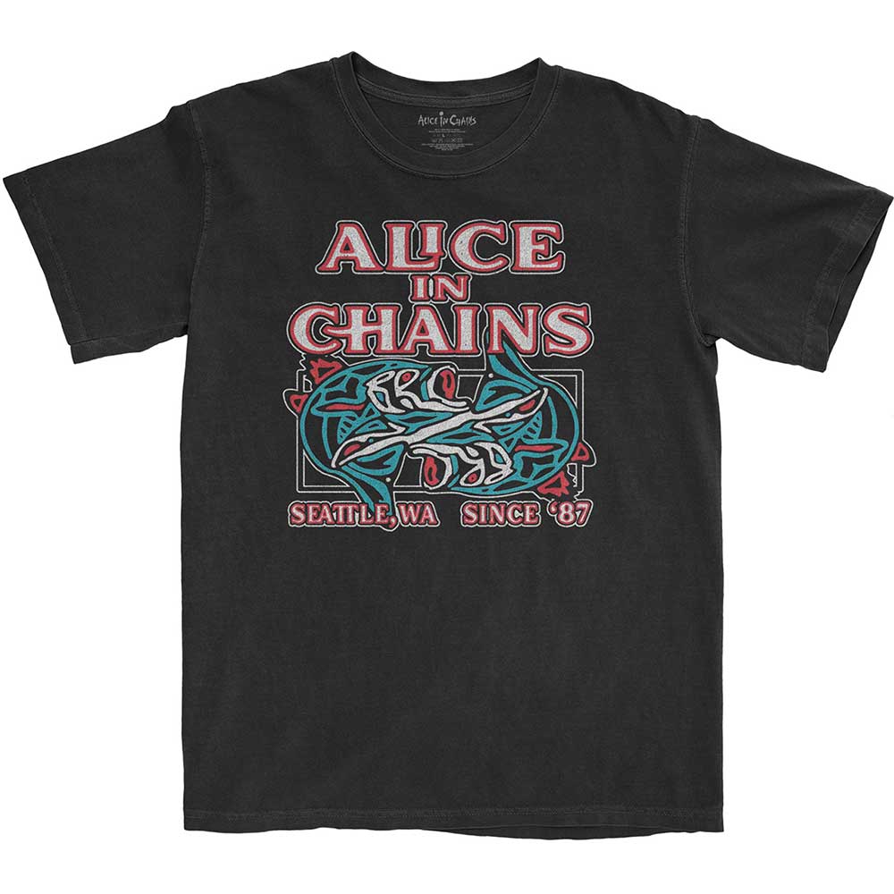 Alice In Chains Unisex T-Shirt: Totem Fish T-Shirt