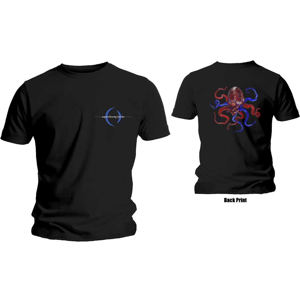 A Perfect Circle Unisex T-Shirt: Octoheart (Back Print) T-Shirt