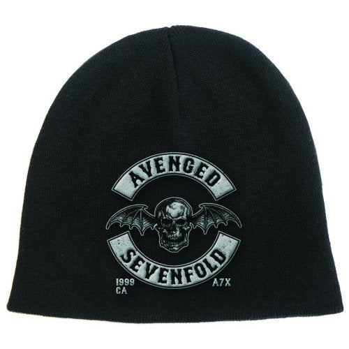 Avenged Sevenfold Unisex Beanie Hat: Death Bat Crest Muts