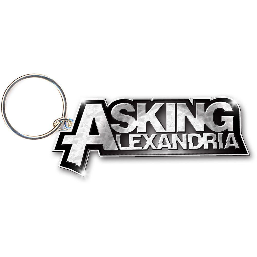 Asking Alexandria Keychain: Logo (Enamel In-fill) Sleutelhanger