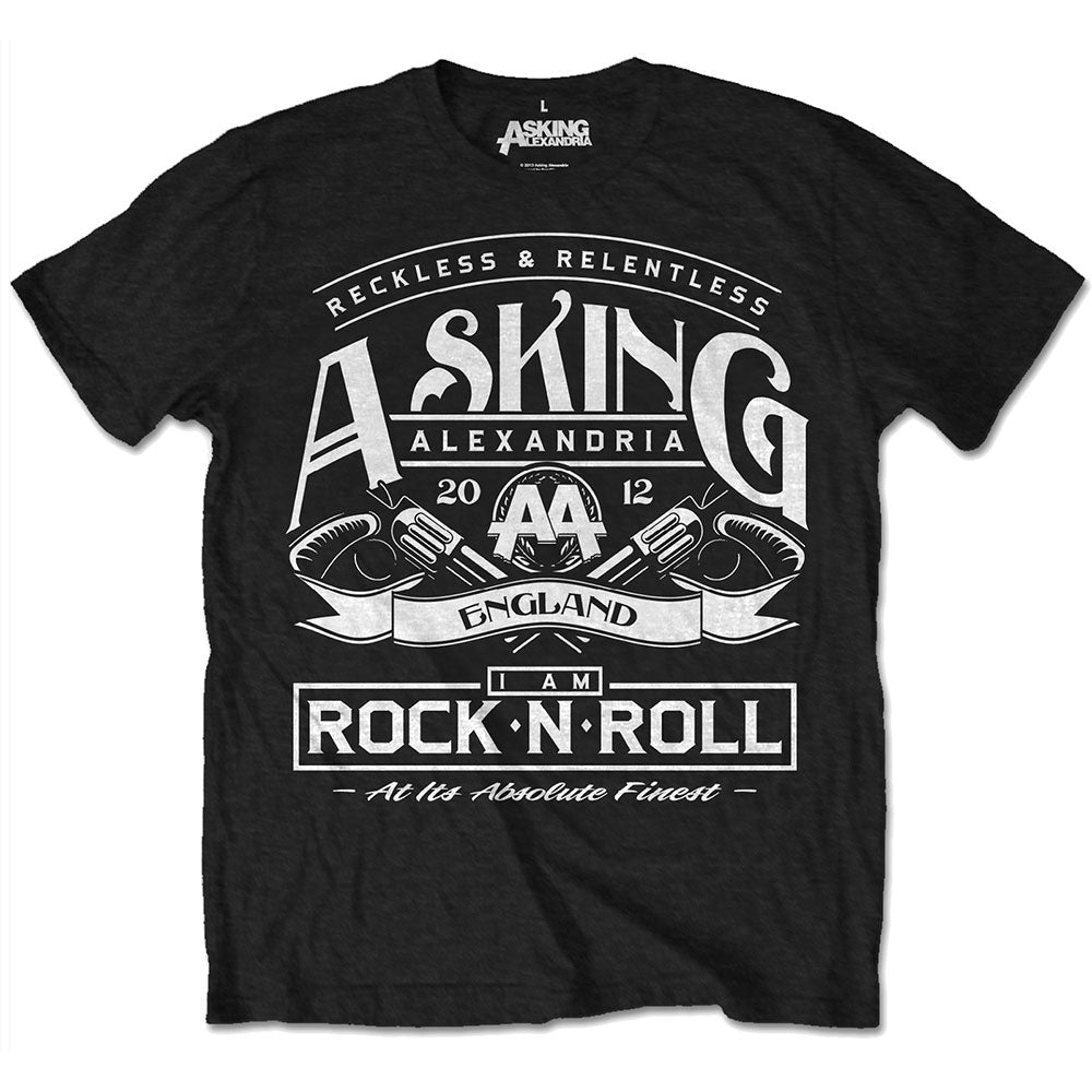 Asking Alexandria Unisex T-Shirt: Rock N' Roll (Retail Pack) T-Shirt