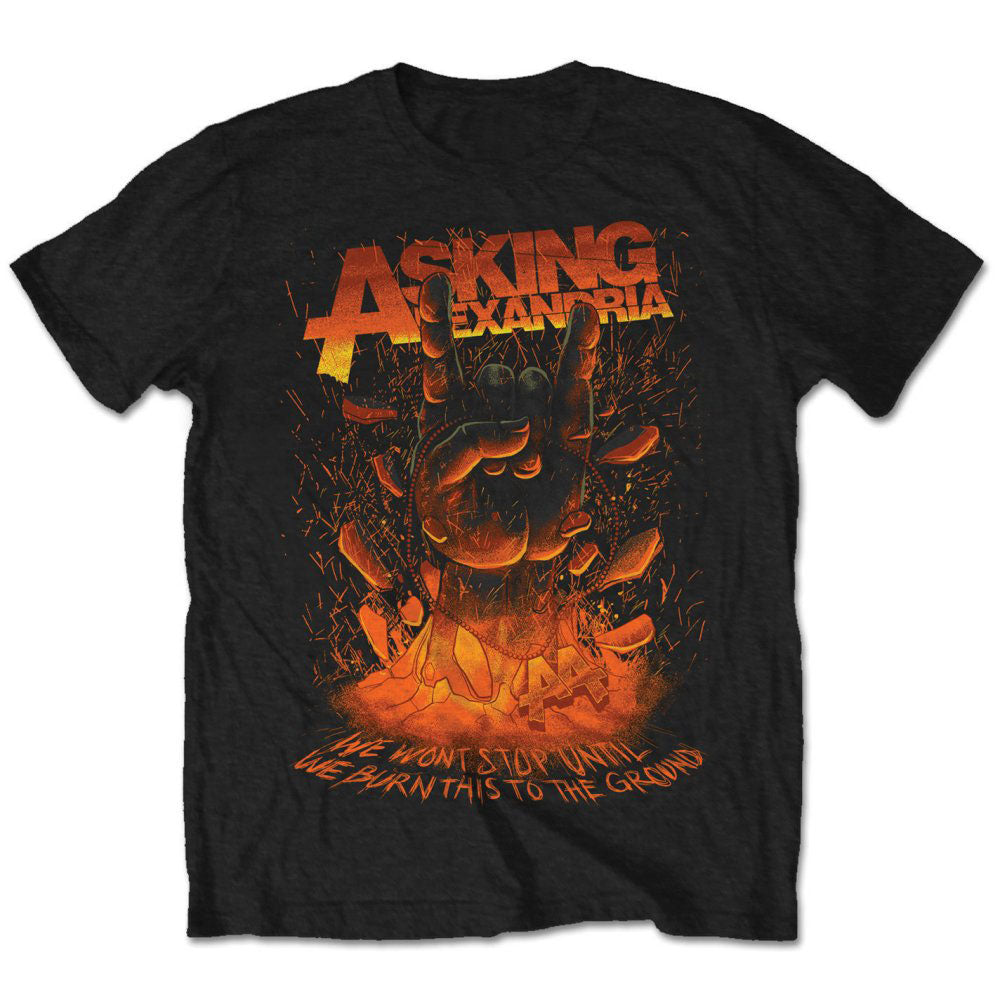 Asking Alexandria Unisex T-Shirt: Metal Hand (Retail Pack) T-Shirt