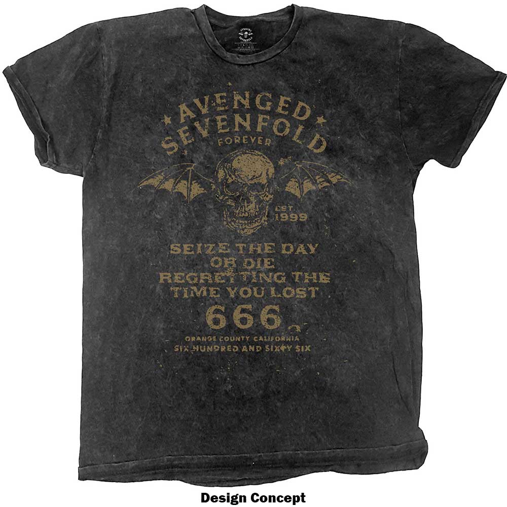 Avenged Sevenfold Unisex T-Shirt: Seize The Day (Wash Collection) T-Shirt