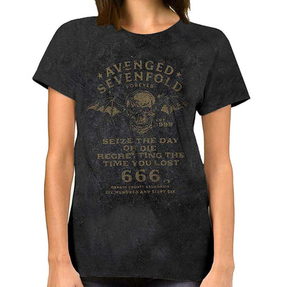 Avenged Sevenfold Unisex T-Shirt: Seize The Day (Wash Collection) T-Shirt