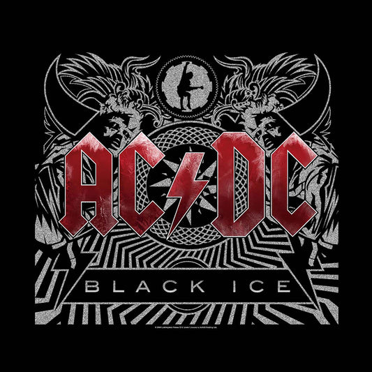 AC/DC Unisex Bandana: Black Ice Bandana