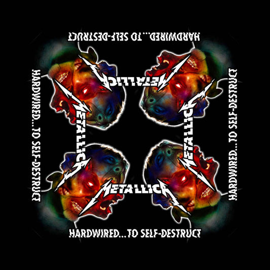 Metallica Unisex Bandana: Hardwired to Self Destruct Bandana