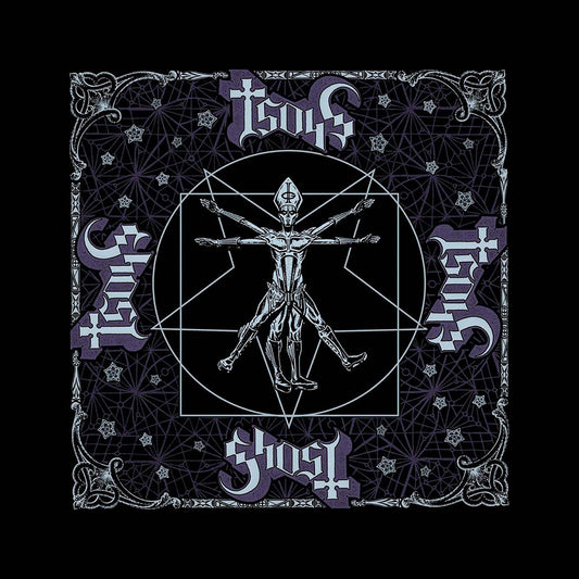Ghost Unisex Bandana: Vitruvian Ghost Bandana