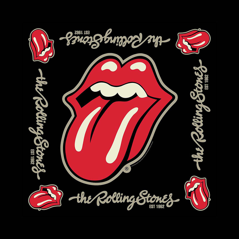 The Rolling Stones Unisex Bandana: Established 1962 Bandana