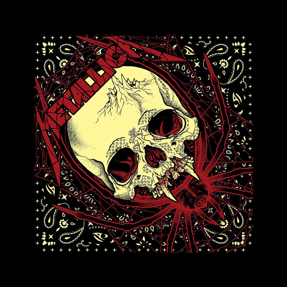 Metallica Unisex Bandana: Spider Skull Bandana