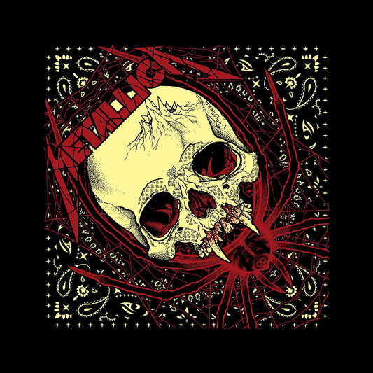 Metallica Unisex Bandana: Spider Skull Bandana