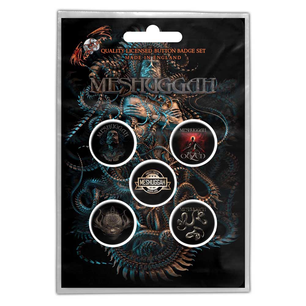 Meshuggah Button Badge Pack: Violent Sleep of Reason (Retail Pack) Set knoopspelden