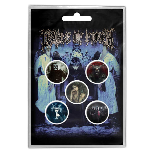 Cradle Of Filth Button Badge Pack: Cryptoriana (Retail Pack) Set knoopspelden