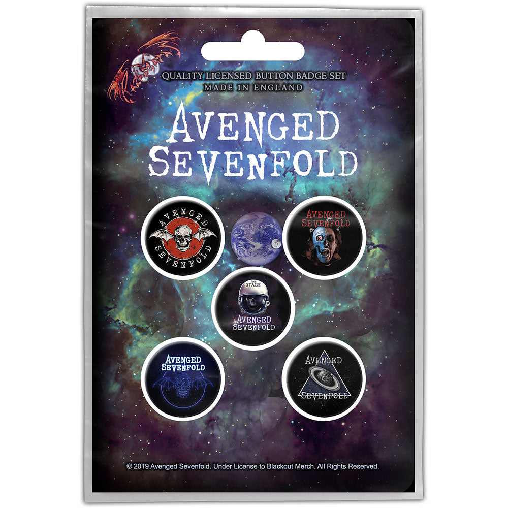 Avenged Sevenfold Button Badge Pack: The Stage (Retail Pack) Set knoopspelden