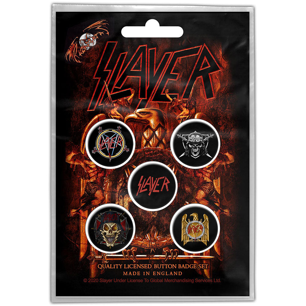 Slayer Button Badge Pack: Eagle (Retail Pack) Set knoopspelden