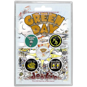 Green Day Button Badge Pack: Dookie (Retail Pack) Set knoopspelden