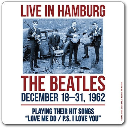 The Beatles Single Cork Coaster: 1962 Hamburg Onderzetter