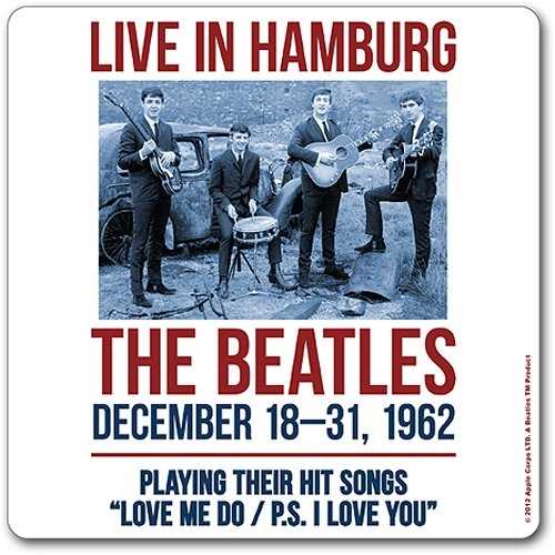 The Beatles Single Cork Coaster: 1962 Hamburg Onderzetter