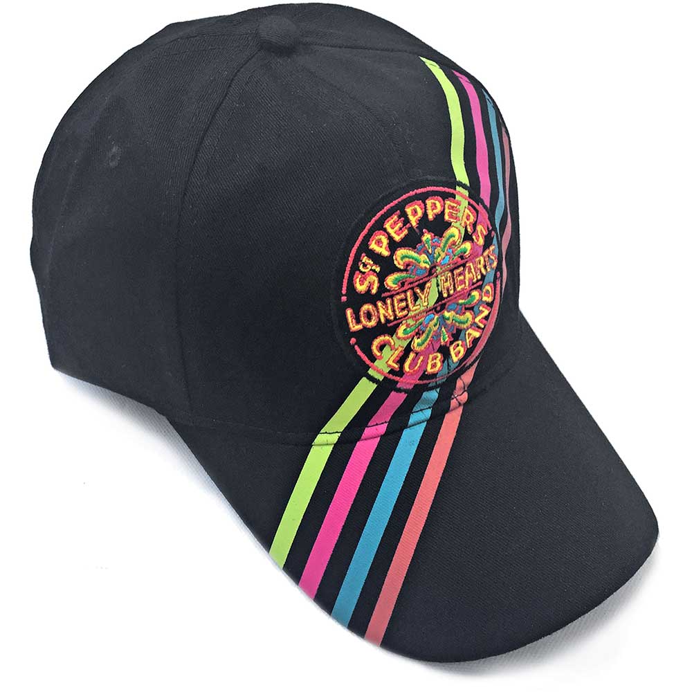 The Beatles Unisex Baseball Cap: Sgt Pepper Stripes Baseballpet