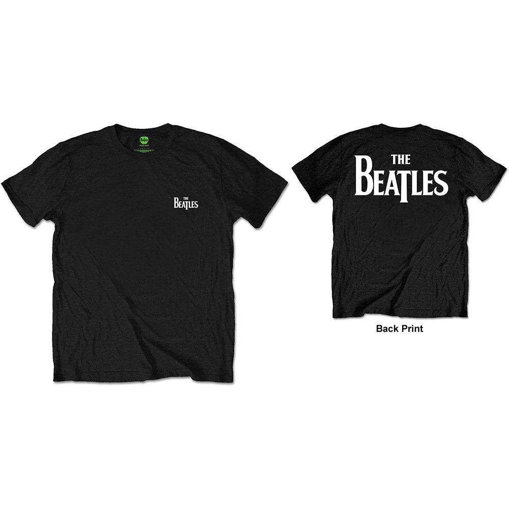 The Beatles Unisex T-Shirt: Drop T Logo (Back Print/Retail Pack) T-Shirt