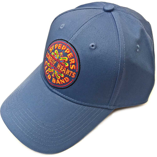 The Beatles Unisex Baseball Cap: Sgt Pepper Drum (Denim Blue) Baseballpet