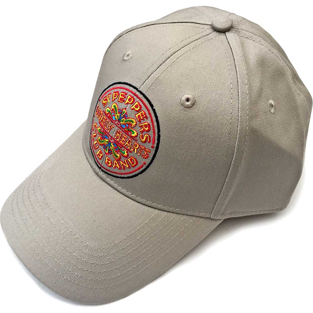 The Beatles Unisex Baseball Cap: Sgt Pepper Drum (Sand) Baseballpet