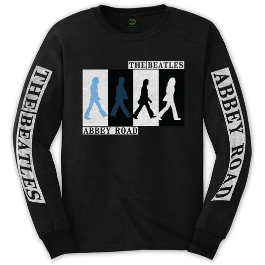 The Beatles Unisex Long Sleeve T-Shirt: Abbey Road Colours Crossing (Sleeve Print) Long Sleeve T-Shirt