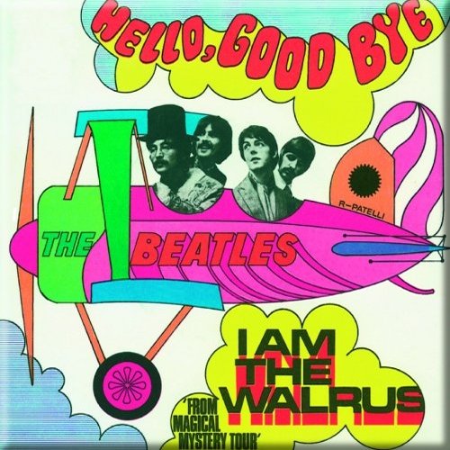 The Beatles Fridge Magnet: Hello, Goodbye/I am the Walrus Koelkastmagneet