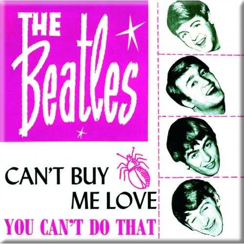 The Beatles Fridge Magnet: Can't Buy Me Love/You Can't Do That (Pink Version) Koelkastmagneet