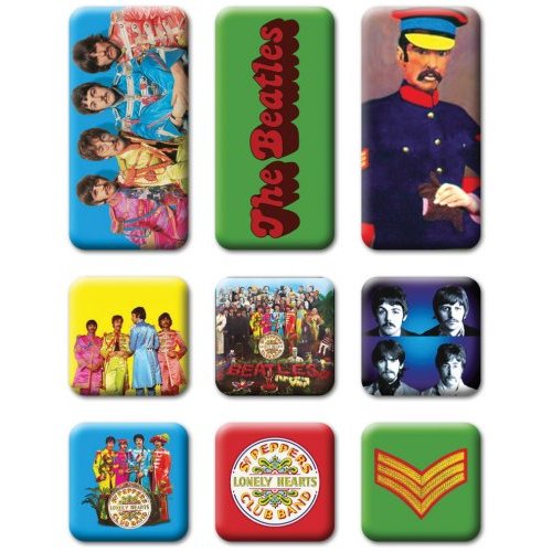 The Beatles Fridge Magnet Set: Sgt Pepper Set koelkastmagneten