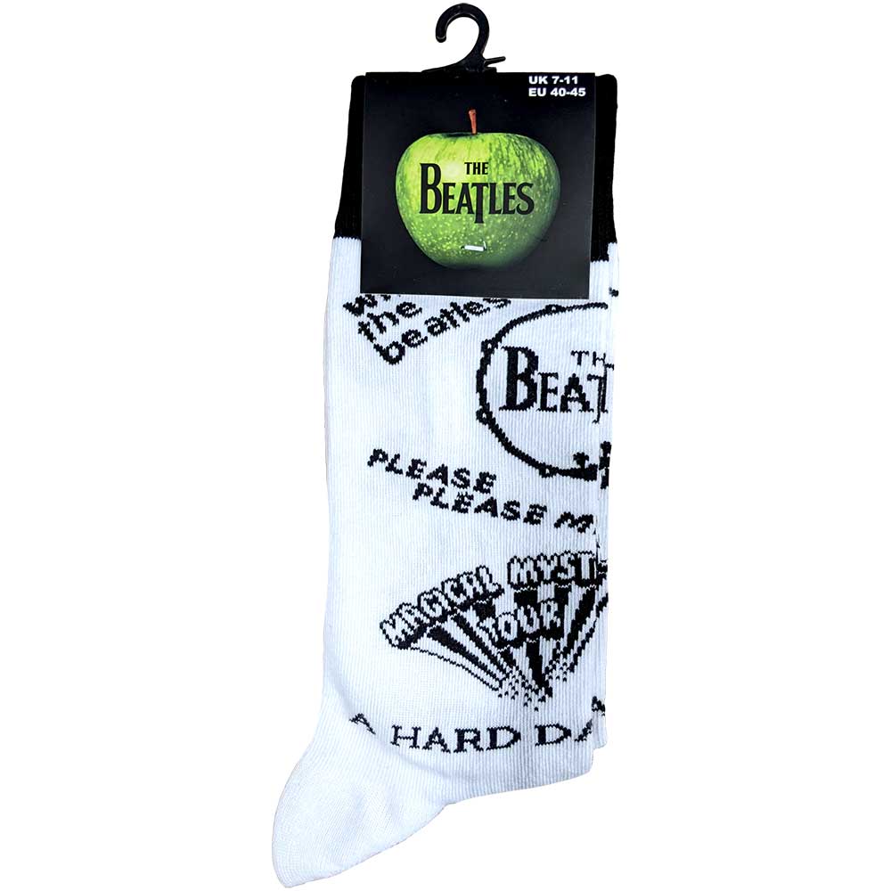 The Beatles Unisex Ankle Socks: Albums Monochrome (UK Size 7 - 11) Enkelsokken