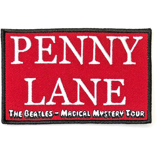 The Beatles Standard Patch: Penny Lane Red (Song Title/Loose) Standaard patch