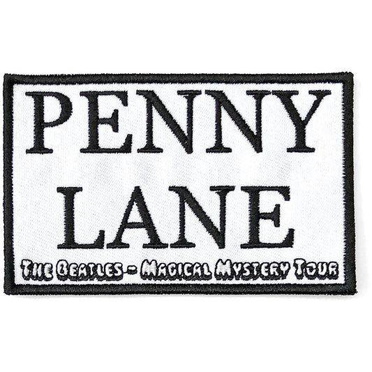 The Beatles Standard Patch: Penny Lane White (Song Title/Loose) Standaard patch