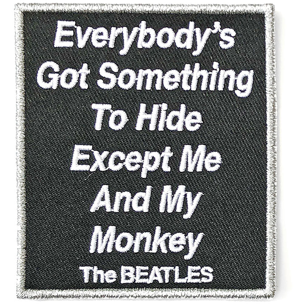 The Beatles Standard Patch: Everybody's Got Something To Hide Except Me And My Monkey (Song Title/Loose) Standaard patch