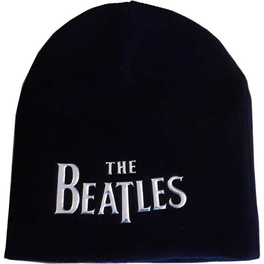 The Beatles Unisex Beanie Hat: Drop T Logo (Sonic Silver) Muts