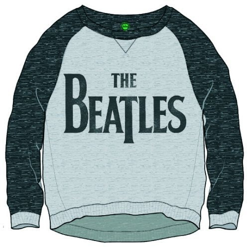 The Beatles Ladies Sweatshirt: Drop T Logo (Cropped) Sweatshirt