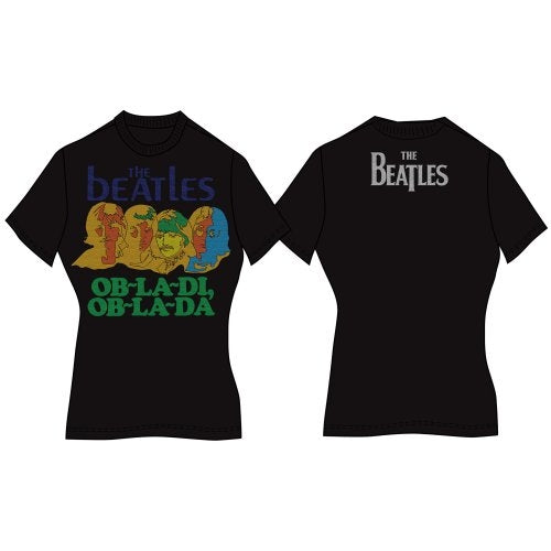 The Beatles Ladies T-Shirt: Ob-La-Di (Back Print) T-Shirt