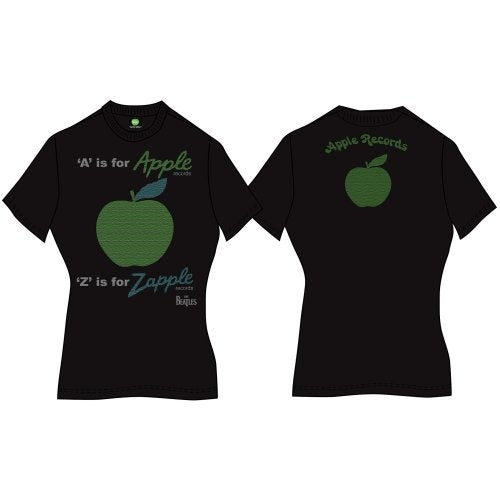 The Beatles Ladies T-Shirt: A is for Apple (Back Print) T-Shirt