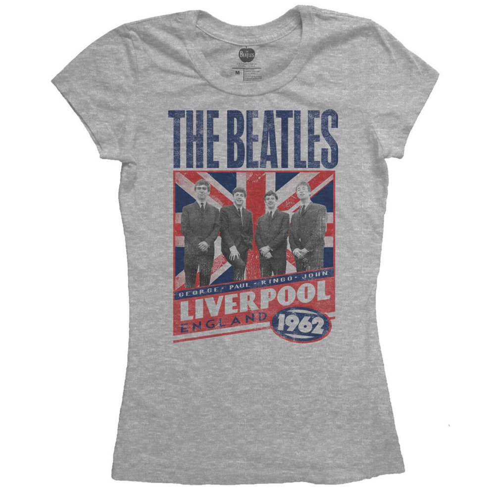 The Beatles Ladies T-Shirt: Liverpool England 1962 T-Shirt