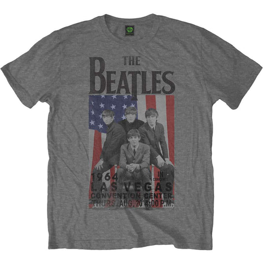 The Beatles Unisex T-Shirt: Flag/Vegas T-Shirt