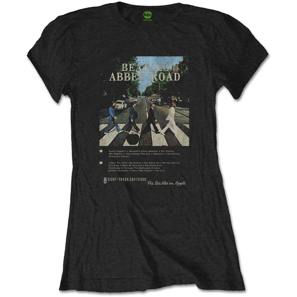 The Beatles Ladies T-Shirt: Abbey Road 8 Track T-Shirt