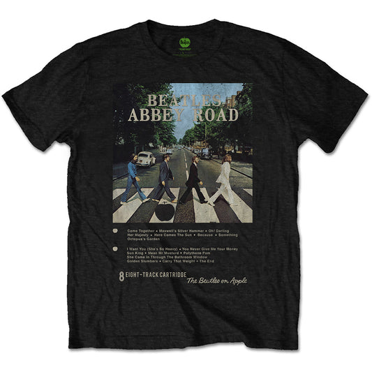 The Beatles Unisex T-Shirt: Abbey Road 8 Track T-Shirt